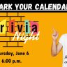 Trivia Night at MACC Thursday, June 6, 6:00 p.m.