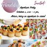 Women’s Friendship Circle, Appetizer Party, Monday, October 6, 6:30-8:00 p.m., Atrium