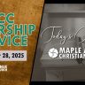 Maple Avenue Christian Church (MACC) Worship Service – Dec 28, 2025